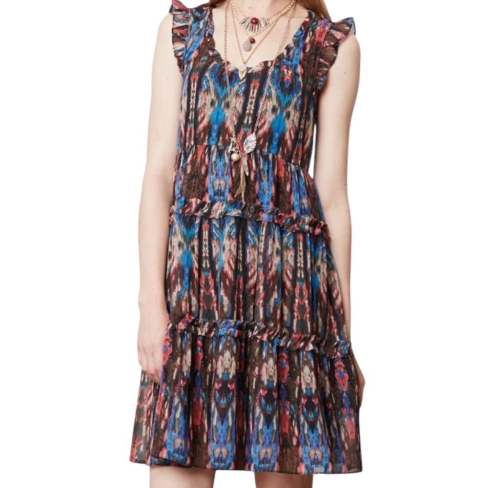 Lili's Closet Sibylline Tiered Sheer Mesh Dress